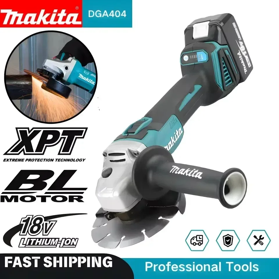 Cordless Angle Grinder 125Mm Brushless - Makita DGA404 18V LXT 125mm Brushless
