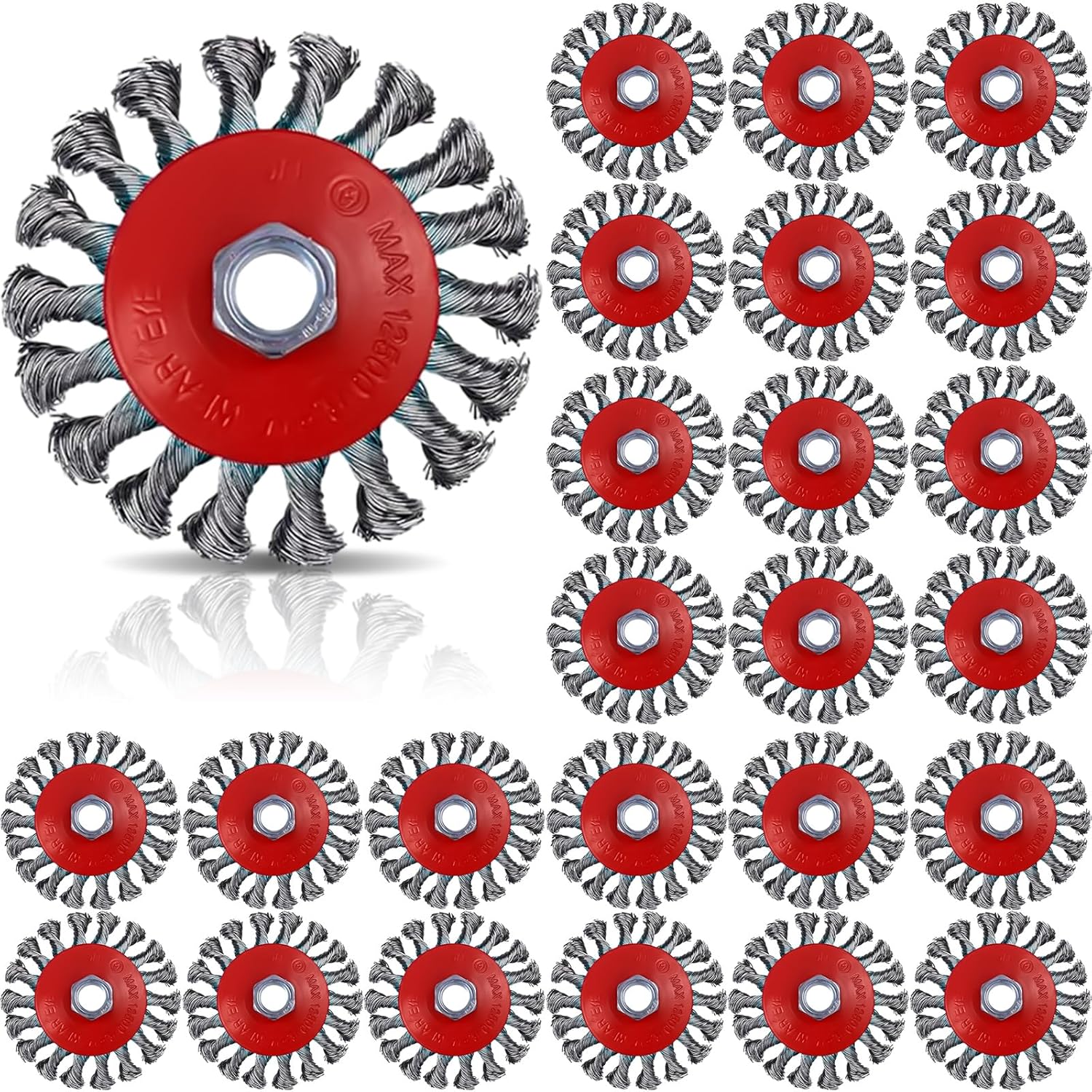Angle Grinder Wire Brush Wheel - 100mm Twisted Steel Wire Wheel Brush