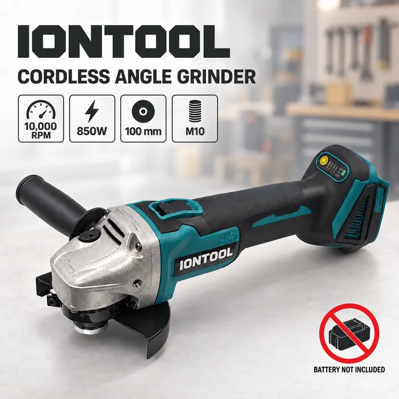 Brushless Grinder 100Mm 850W - IONTOOL Brushless Cordless Angle Grinder 850W