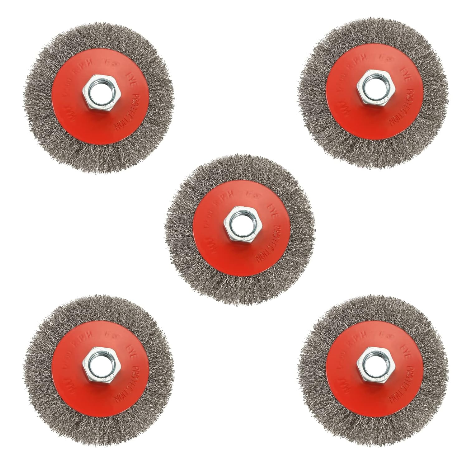 Angle Grinder Wire Brush Wheel - SI FANG 4 Inch 100mm Stainless