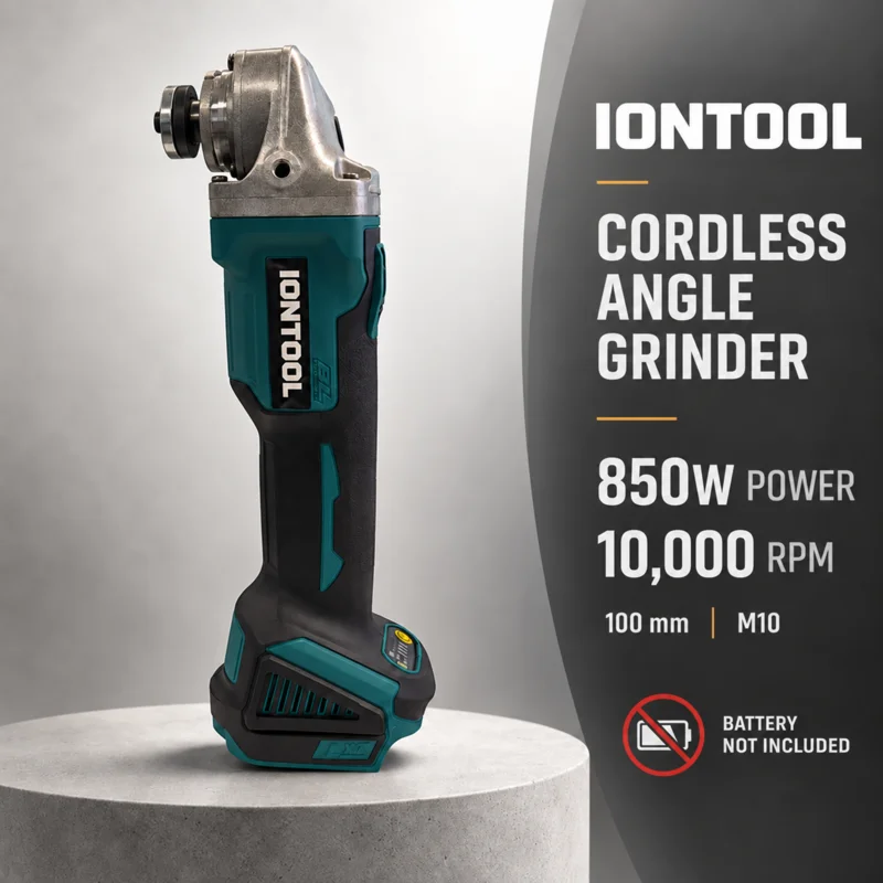 Brushless Grinder 100Mm 850W - IONTOOL Brushless Cordless Angle Grinder 850W