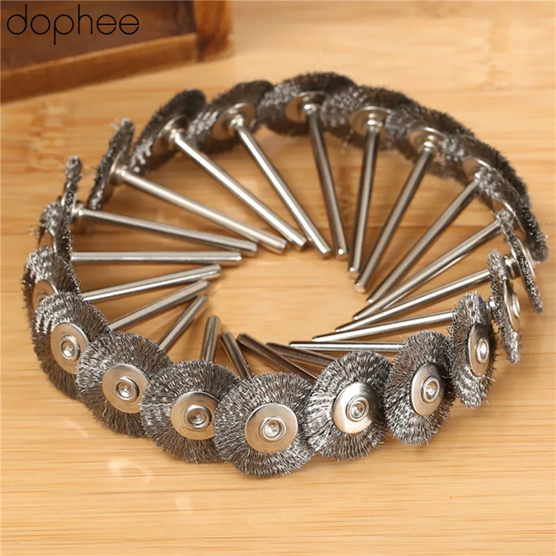 Angle Grinder Wire Brush Wheel - 20pcs/set Dremel Accessories Stainless Steel Wire