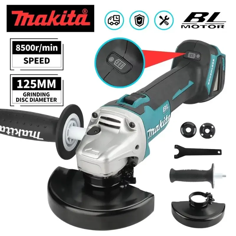 Cordless Angle Grinder 125Mm Brushless - Makita 125mm Cordless Angle Grinder DGA404