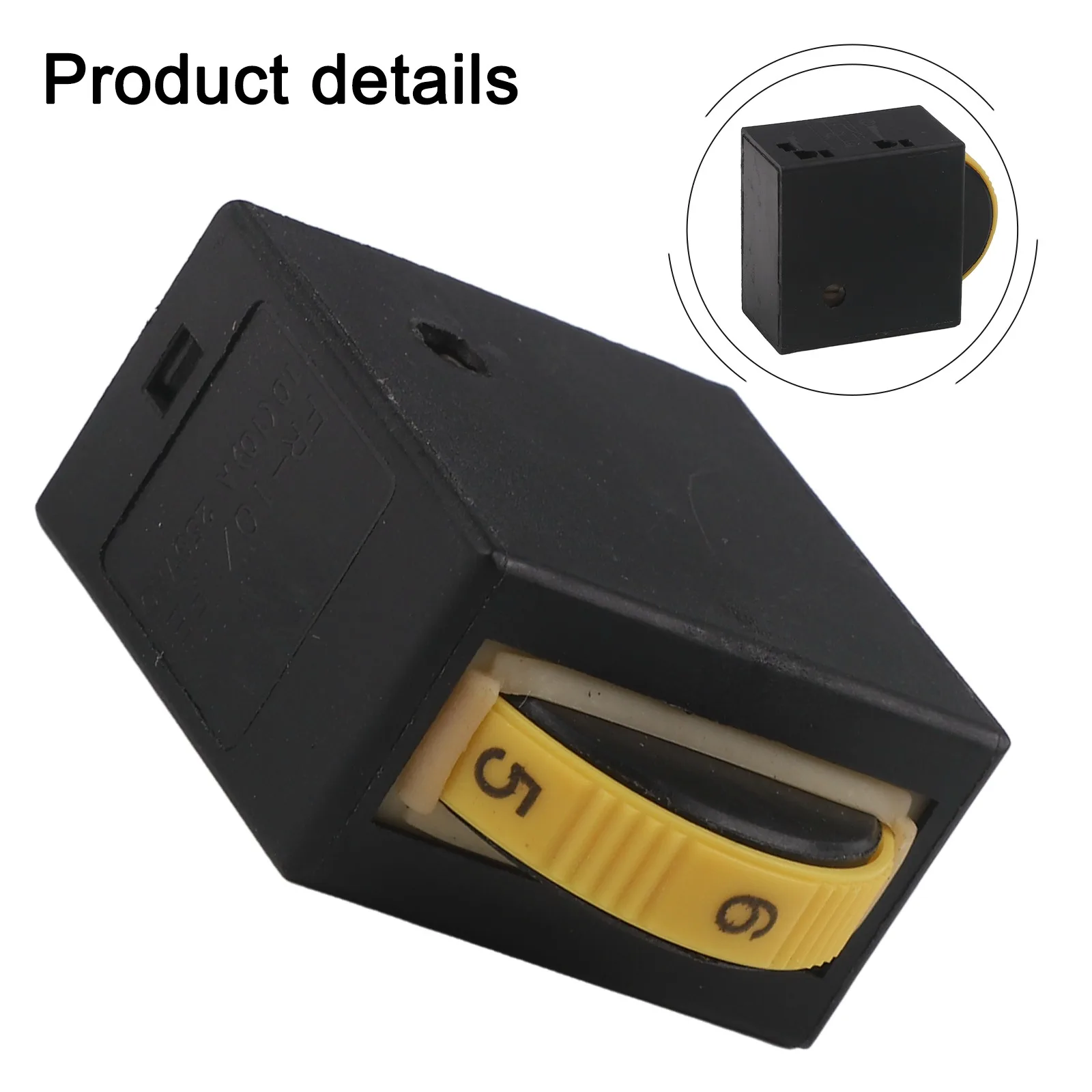 Angle Grinder Variable Speed Corded - 6 Speed Regulation Controller Switch Angle