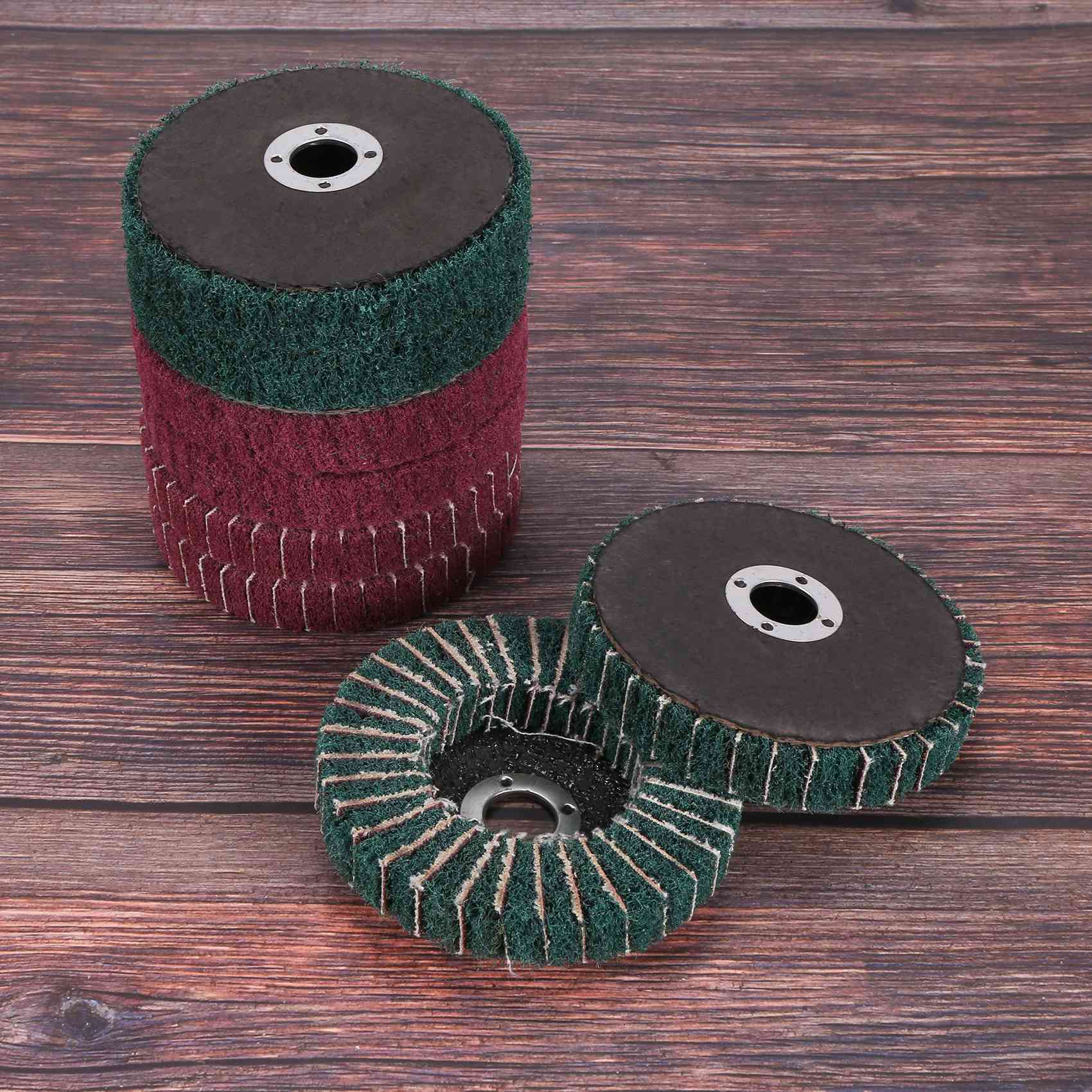 Angle Grinder Flap Disc Set - 8PCS 4 Inch Red & Green