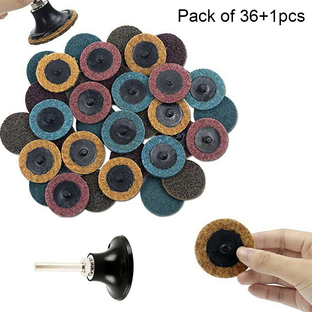 36Pcs 2 Inch Roll Lock Quick C - Grinder Polishing Pad Kit review and price