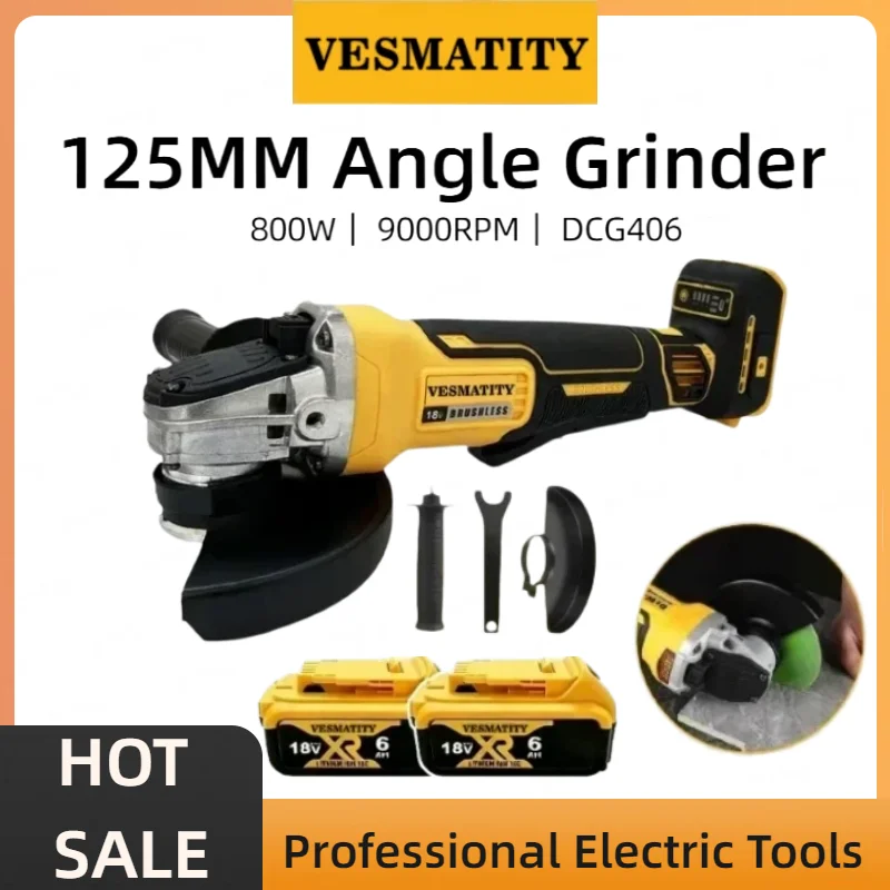 Cordless Angle Grinder DCG406  - Cordless Angle Grinder 125Mm Brushless review and price