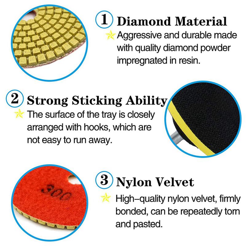 36Pcs 3 Inch Diamond Polishing - Grinder Polishing Pad Kit review and price