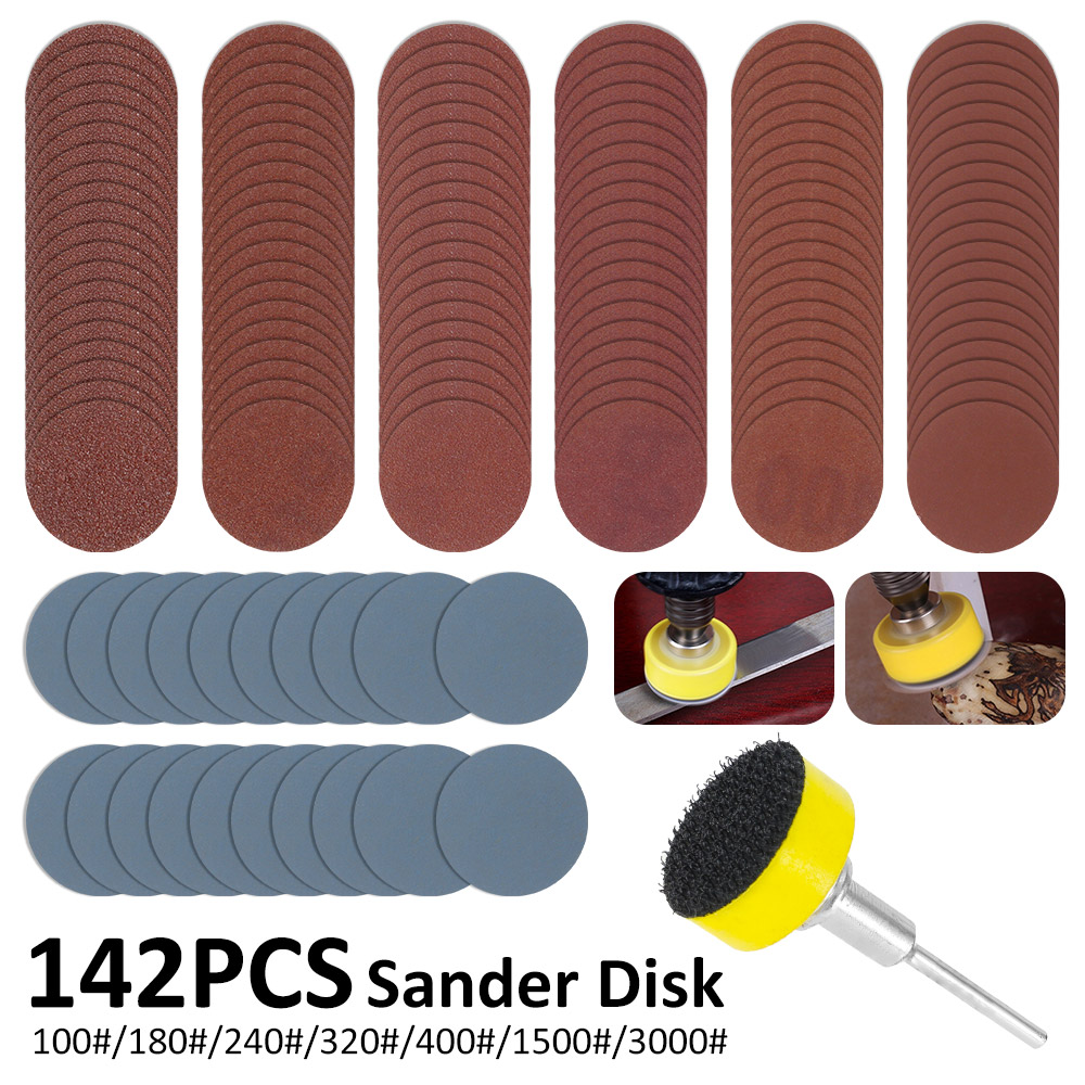 142Pcs 1Inch Sanding Discs Pad - Grinder Polishing Pad Kit review and price
