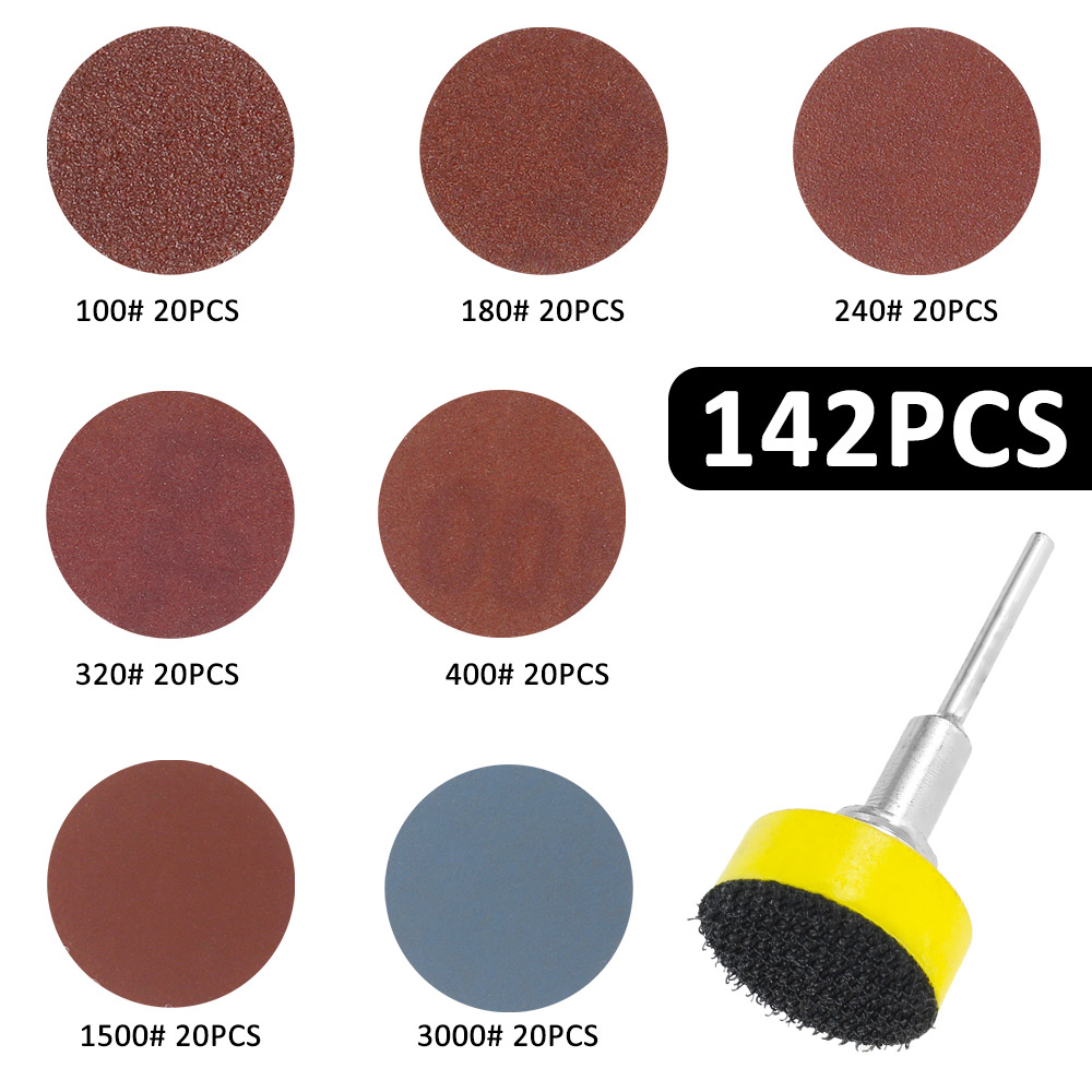 142Pcs 1Inch Sanding Discs Pad - Grinder Polishing Pad Kit review and price