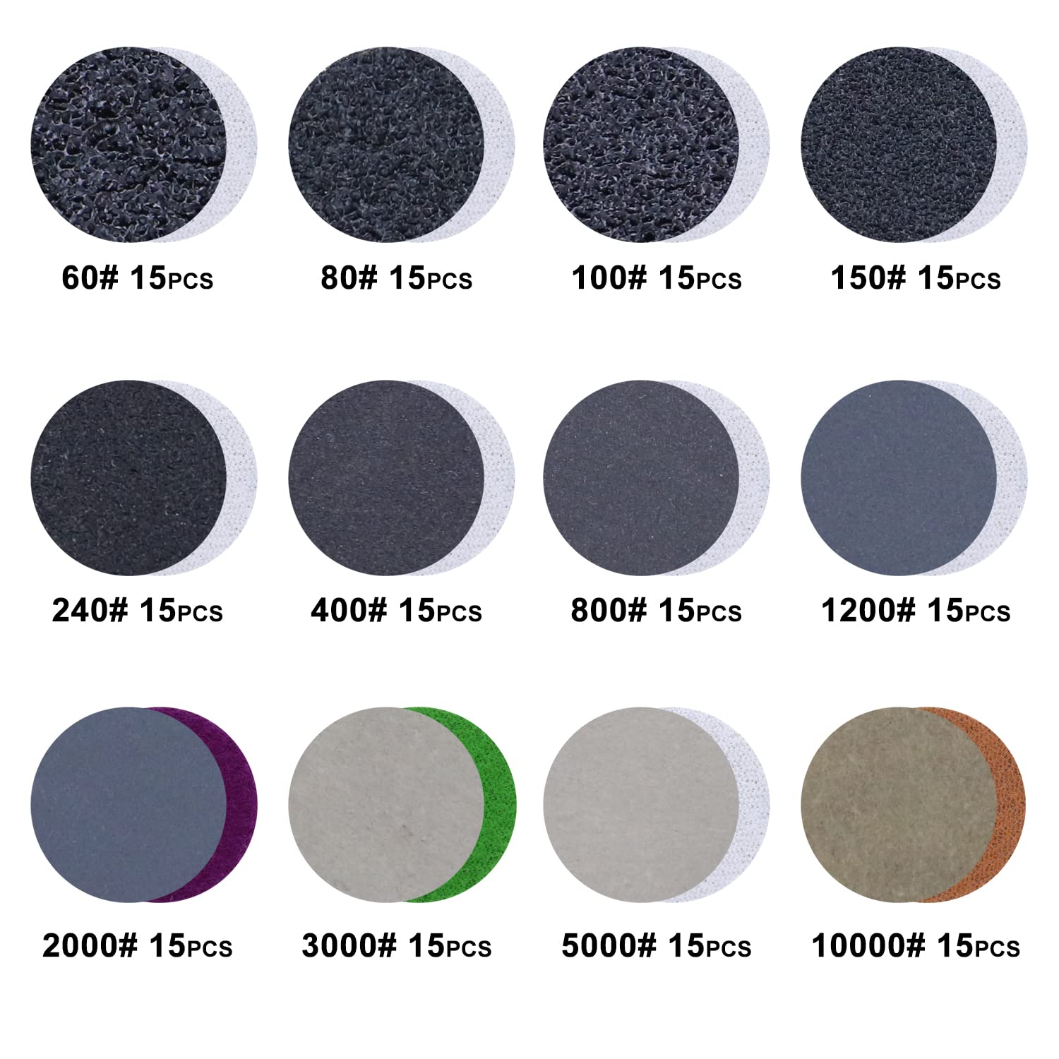 1 Inch Hook & Loop Wet and Dry - Grinder Polishing Pad Kit review and price