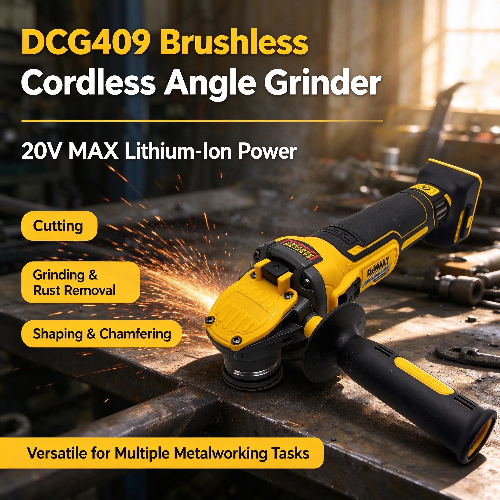 DEWALT Angle Grinder DCG409 20 - Cordless Angle Grinder 125Mm Brushless review and price