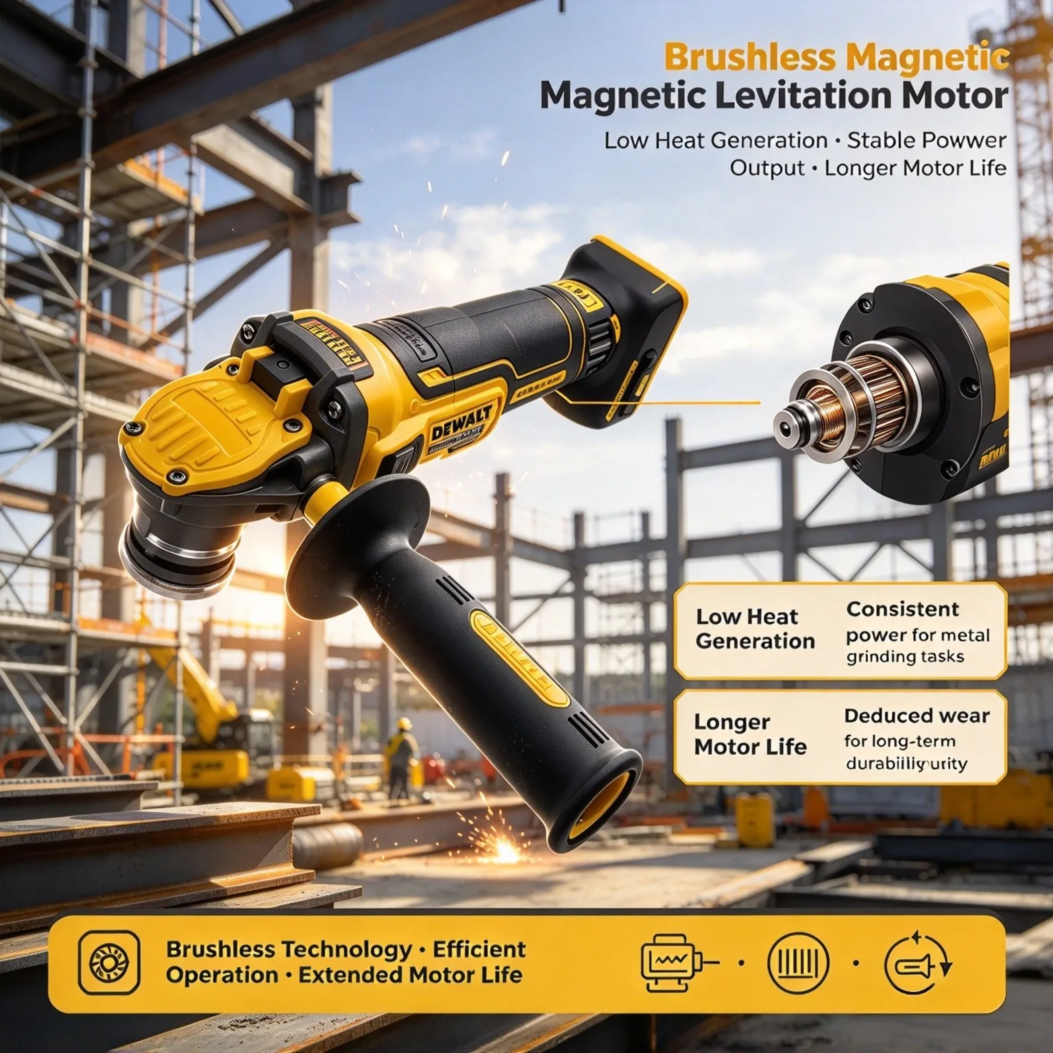 DEWALT Angle Grinder DCG409 20 - Cordless Angle Grinder 125Mm Brushless review and price