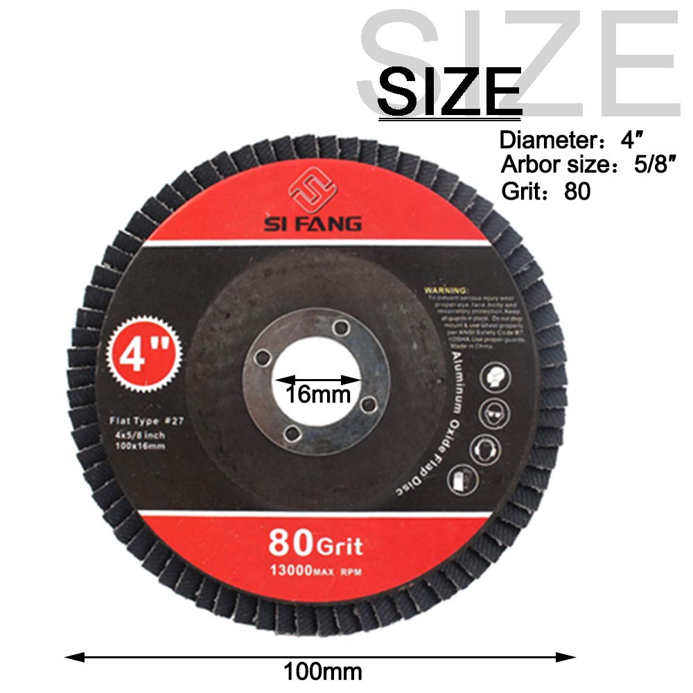 100mm Zirconia Flap Discs T27  - Angle Grinder Flap Disc Set review and price