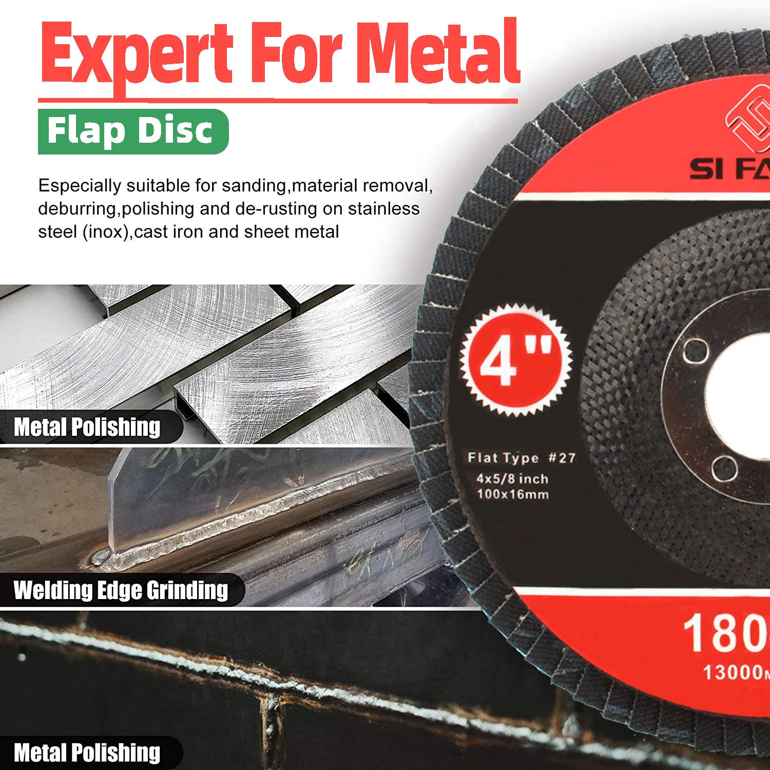 100mm Zirconia Flap Discs T27  - Angle Grinder Flap Disc Set review and price