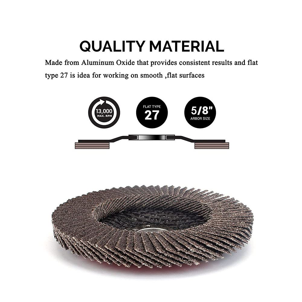 100mm Zirconia Flap Discs T27  - Angle Grinder Flap Disc Set review and price
