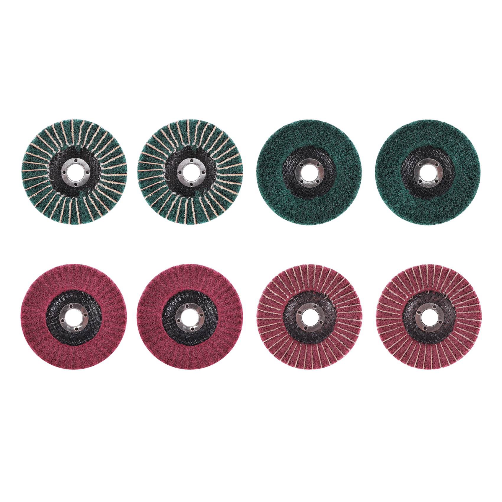 AS94-8PCS 4 Inch Red & Green N - Angle Grinder Flap Disc Set review and price