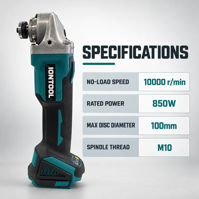 IONTOOL Cordless Angle Grinder - Brushless Grinder 100Mm 850W review and price