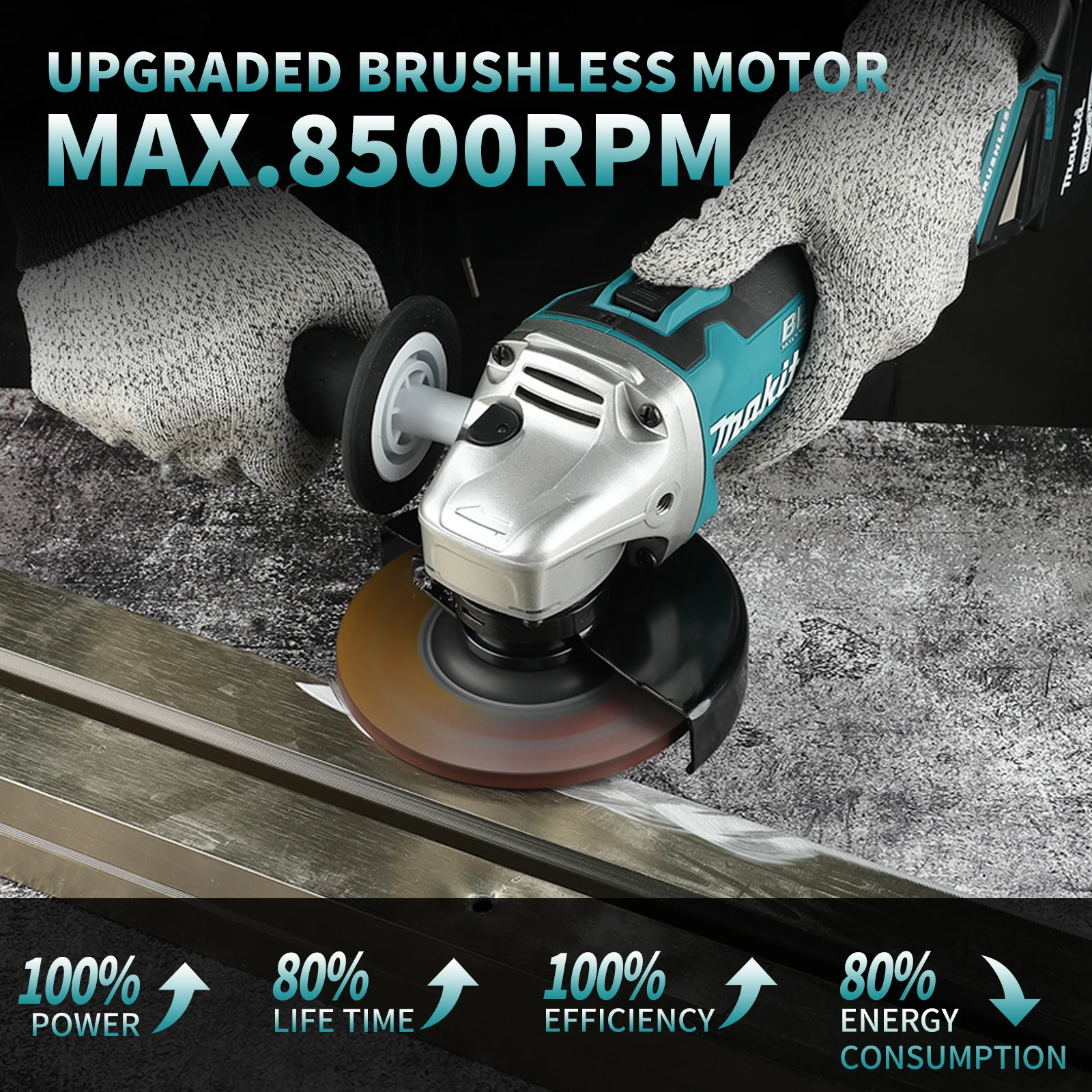 Makita DGA504 125mm Brushless  - Cordless Angle Grinder 125Mm Brushless review and price