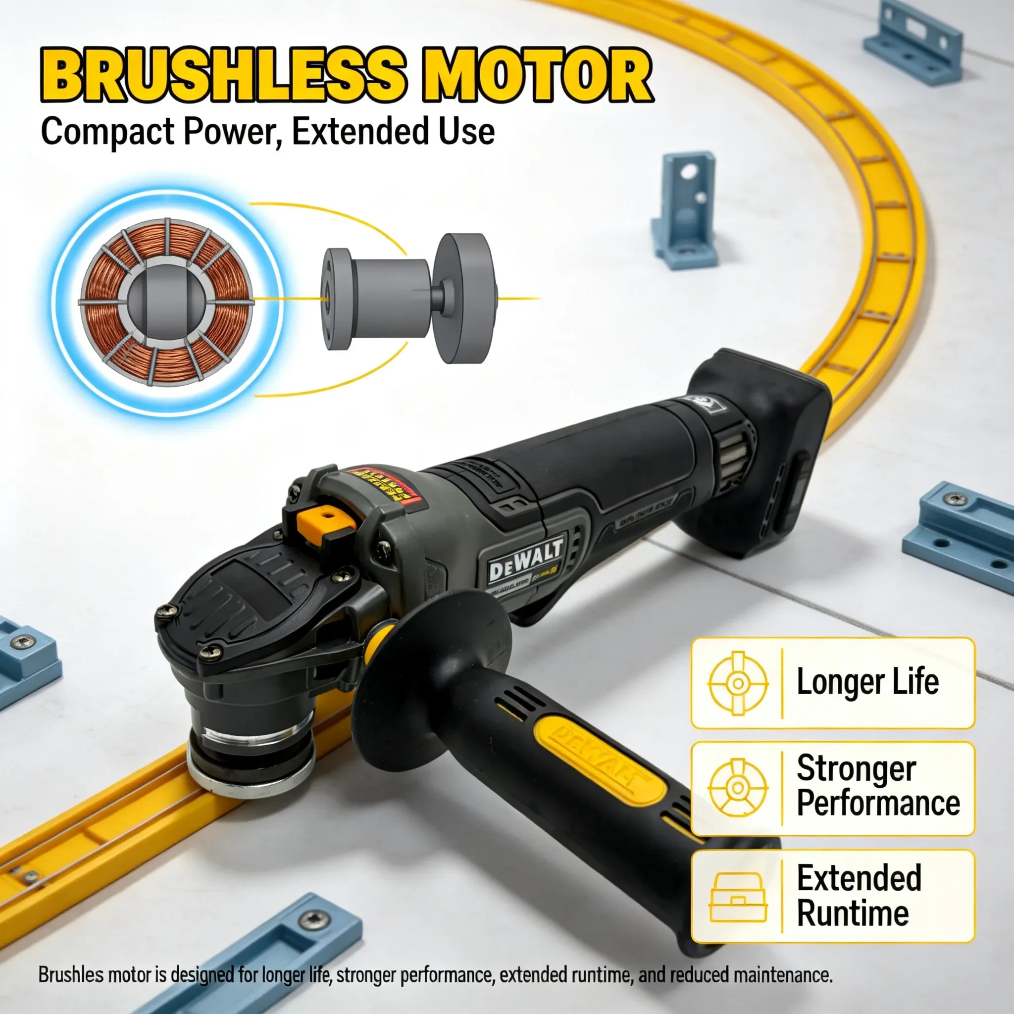 DEWALT DCG406 Brushless Cordle - Cordless Angle Grinder 125Mm Brushless review and price