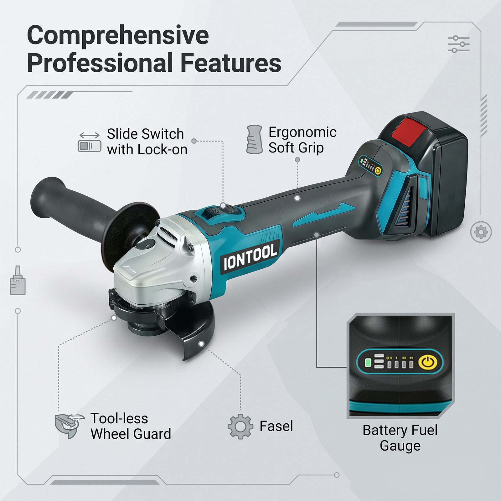 IONTOOL 850W 100mm Brushless A - Brushless Grinder 100Mm 850W review and price