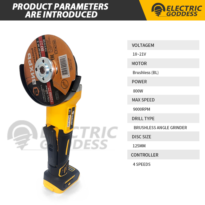 Brushless 100/125mm Cordless A - Cordless Angle Grinder 125Mm Brushless review and price