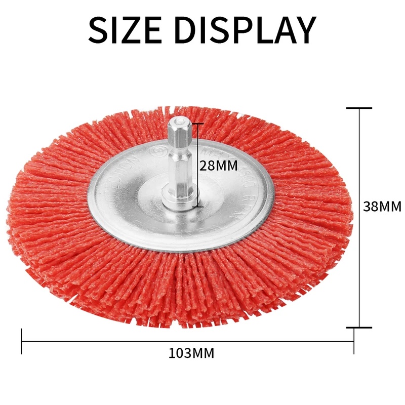Nylon Flat Brush Abrasive Wire - Angle Grinder Wire Brush Wheel review and price