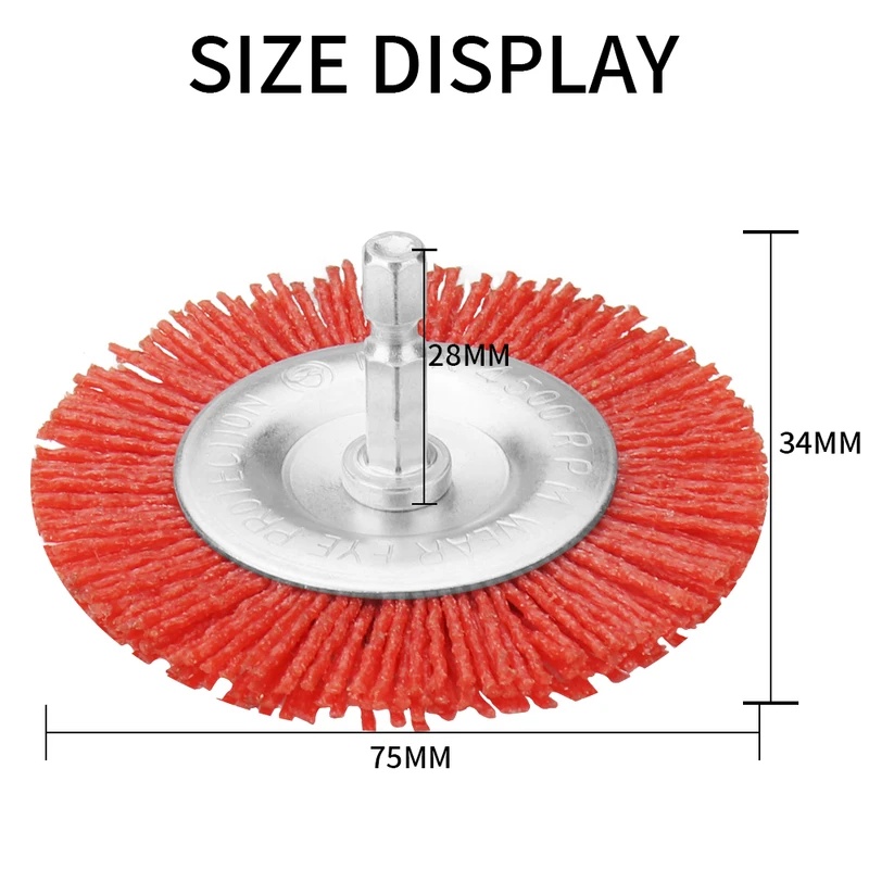 Nylon Flat Brush Abrasive Wire - Angle Grinder Wire Brush Wheel review and price