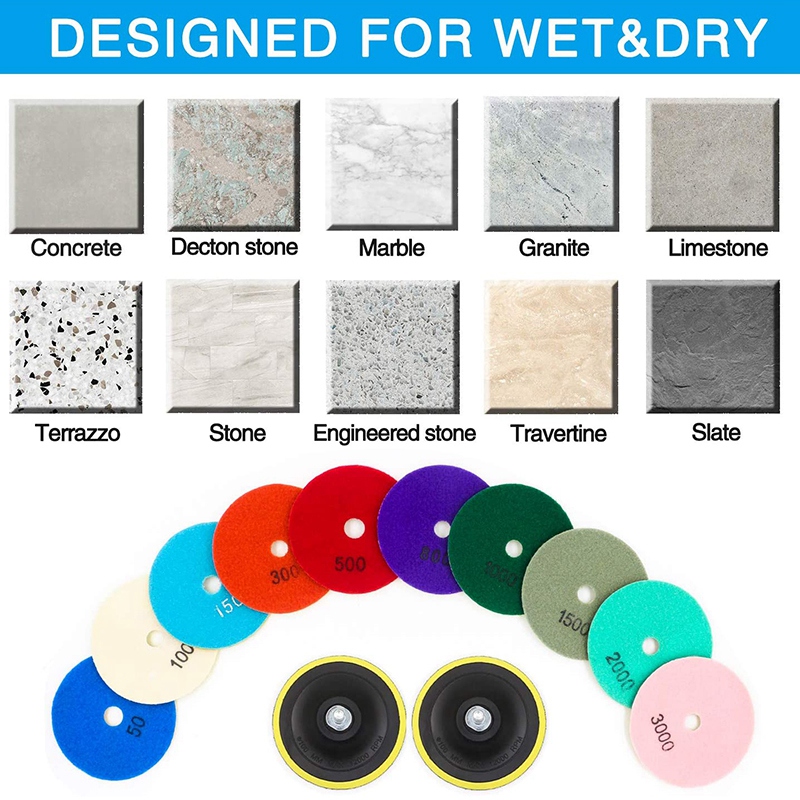 A33Z-12Pcs 3 Inch Polishing Pa - Grinder Polishing Pad Kit review and price