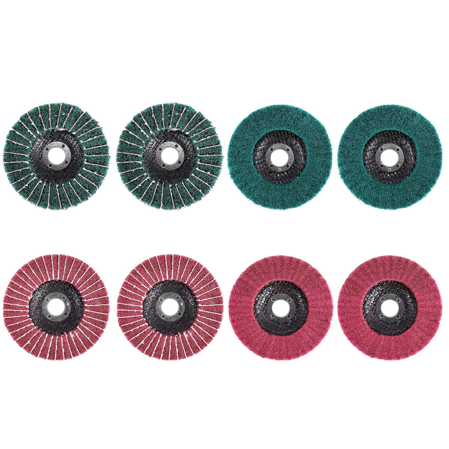 NEW 8PCS 4 Inch Red & Green Ny - Angle Grinder Flap Disc Set review and price