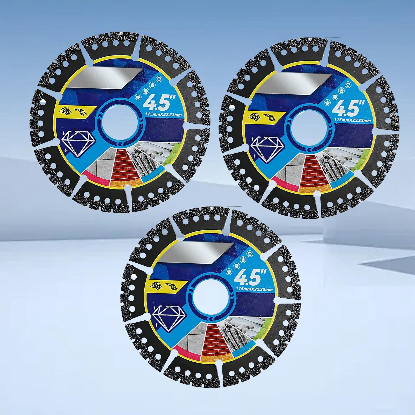 Saw Disc Wheel 3 pcs 4.5 Inch  - Angle Grinder Diamond Blade Concrete review and price