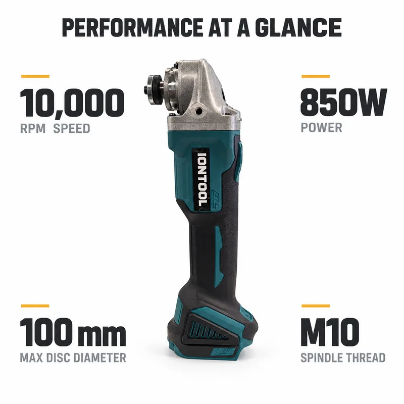 IONTOOL 10000RPM Cordless Angl - Brushless Grinder 100Mm 850W review and price