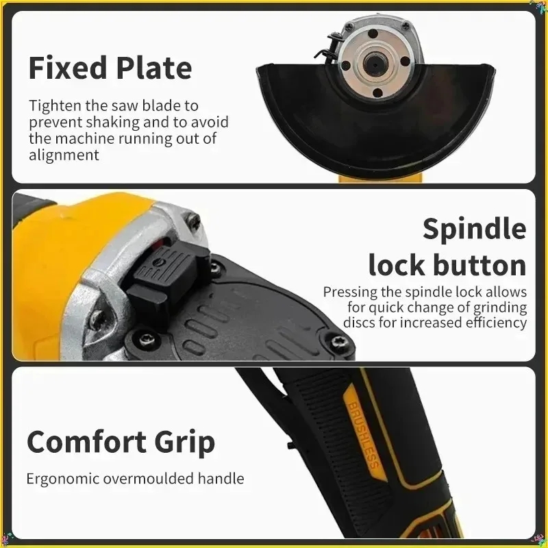 Vesmatity DCG406 Brushless Ang - Cordless Angle Grinder 125Mm Brushless review and price
